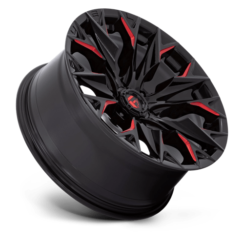 Fuel Offroad D823 FLAME Gloss Black Mill W/ Candy Red 20x9 +1 6x135mm 87.1mm