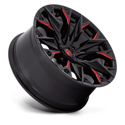 Fuel Offroad D823 FLAME Gloss Black Mill W/ Candy Red 20x9 +1 6x135mm 87.1mm