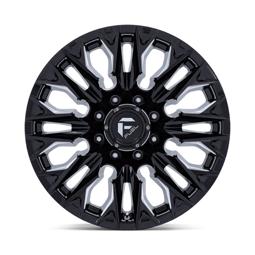 Fuel Offroad D803 FLAME Gloss Black Milled 20x9 +1 8x180mm 124.2mm