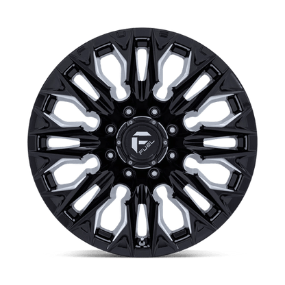 Fuel Offroad D803 FLAME Gloss Black Milled 20x9 +20 8x180mm 124.2mm