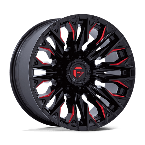 Fuel Offroad D823 FLAME Gloss Black Mill W/ Candy Red 20x9 +1 8x170mm 125.1mm