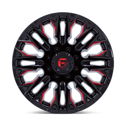 Fuel Offroad D823 FLAME Gloss Black Mill W/ Candy Red 20x9 +20 8x170mm 125.1mm
