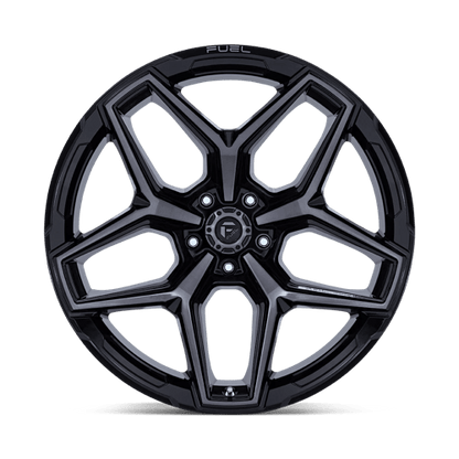 Fuel Offroad FLUX Gloss Black Brush Fc Gray Dddt 20x10 -18 5x127mm 71.5mm