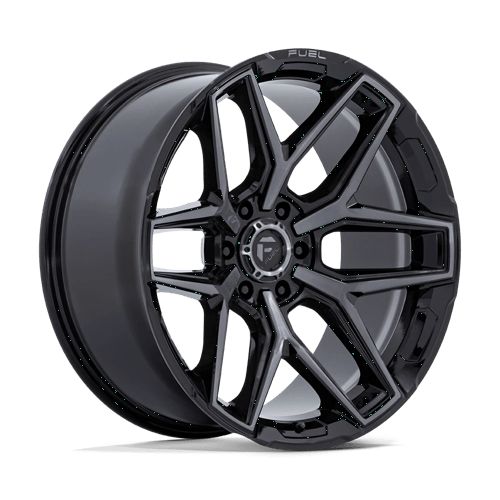 Fuel Offroad FLUX Gloss Black Brush Fc Gray Dddt 20x10 -18 6x135mm 87.1mm