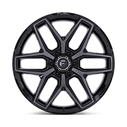Fuel Offroad FLUX Gloss Black Brush Fc Gray Dddt 22x9.5 +20 6x139.7mm 106.1mm