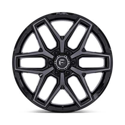 Fuel Offroad FLUX Gloss Black Brush Fc Gray Dddt 22x12 -44 6x139.7mm 106.1mm