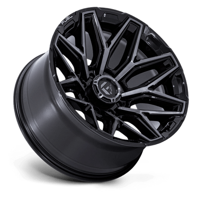 Fuel Offroad FLUX Gloss Black Brush Fc Gray Dddt 22x10 -18 8x165.1mm 125.1mm