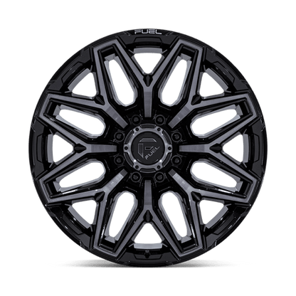 Fuel Offroad FLUX Gloss Black Brush Fc Gray Dddt 20x10 -18 8x180mm 124.2mm