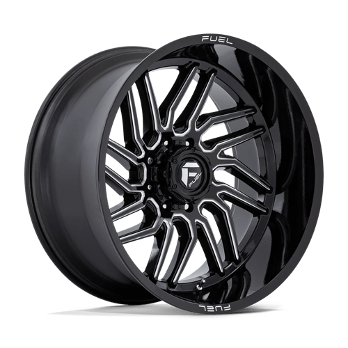 Fuel Offroad D807 HURRICANE Gloss Black Milled 24x12 -44 8x170mm 125.1mm