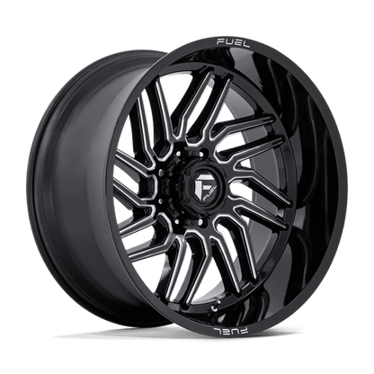 Fuel Offroad D807 HURRICANE Gloss Black Milled 24x12 -44 8x170mm 125.1mm
