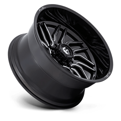 Fuel Offroad D807 HURRICANE Gloss Black Milled 24x12 -44 8x170mm 125.1mm