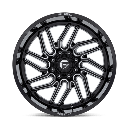 Fuel Offroad D807 HURRICANE Gloss Black Milled 24x12 -44 8x170mm 125.1mm