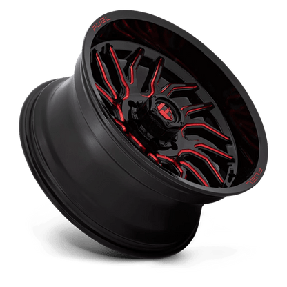 Fuel Offroad D808 HURRICANE Gloss Black Milled Red Tint 20x10 -18 6x135mm 87.1mm