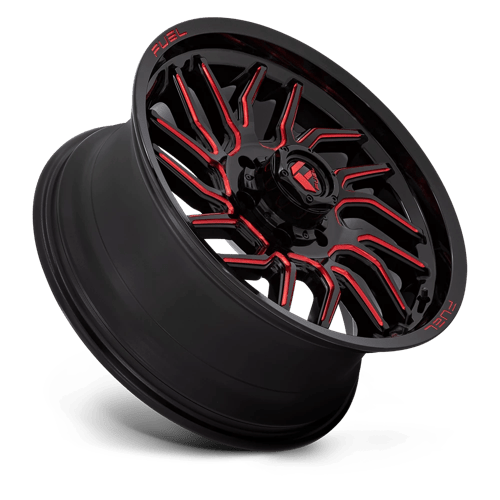 Fuel Offroad D808 HURRICANE Gloss Black Milled Red Tint 20x9 +20 6x135mm 87.1mm
