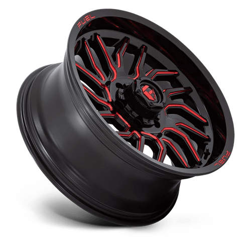 Fuel Offroad D808 HURRICANE Gloss Black Milled Red Tint 20x9 +1 6x135mm 87.1mm