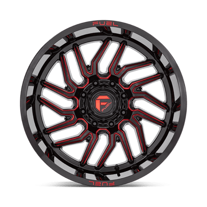 Fuel Offroad D808 HURRICANE Gloss Black Milled Red Tint 20x9 +1 8x170mm 125.1mm