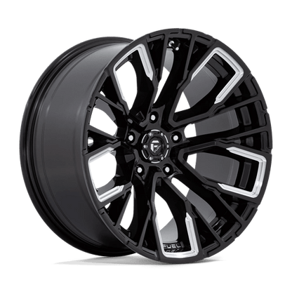 Fuel Offroad D849 REBAR Gloss Black Milled 20x10 -18 5x127mm 71.5mm