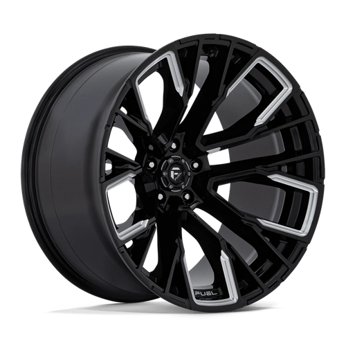 Fuel Offroad D849 REBAR Gloss Black Milled 22x12 -44 5x139.7mm 78.1mm