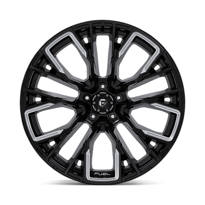 Fuel Offroad D849 REBAR Gloss Black Milled 22x12 -44 5x139.7mm 78.1mm