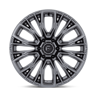 Fuel Offroad D848 REBAR Matte Gunmetal 17x9 +1 6x135mm 87.1mm