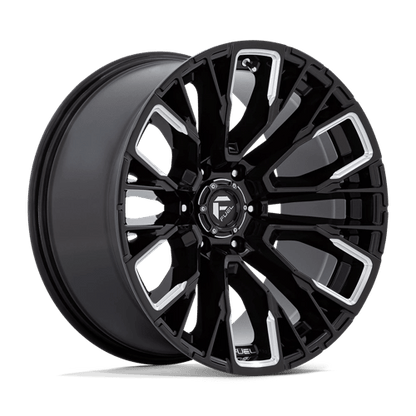 Fuel Offroad D849 REBAR Gloss Black Milled 17x9 +1 6x139.7mm 106.1mm