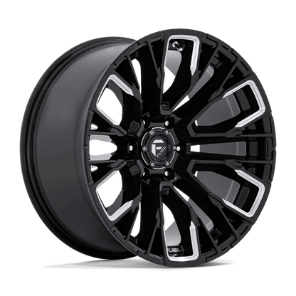 Fuel Offroad D849 REBAR Gloss Black Milled 17x9 +1 6x120mm 67.1mm