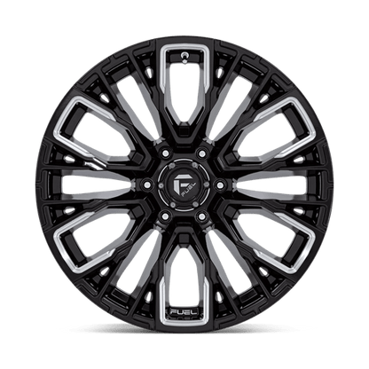 Fuel Offroad D849 REBAR Gloss Black Milled 20x10 -18 6x139.7mm 106.1mm