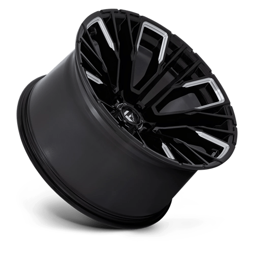 Fuel Offroad D849 REBAR Gloss Black Milled 22x12 -44 6x135mm 87.1mm