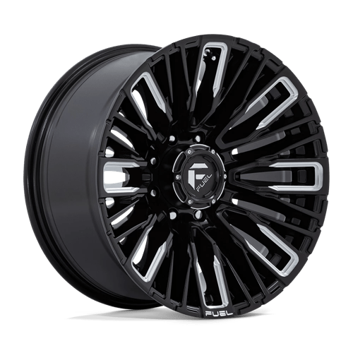 Fuel Offroad D849 REBAR Gloss Black Milled 20x10 -18 8x180mm 124.2mm