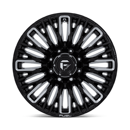 Fuel Offroad D849 REBAR Gloss Black Milled 20x10 -18 8x180mm 124.2mm