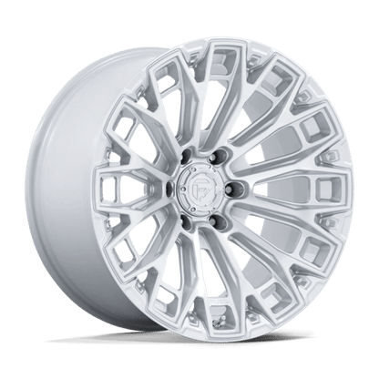 Fuel Offroad FC882 TRAX Gloss Silver W/ Machined Face 20x10 -18 8x180mm 124.2mm