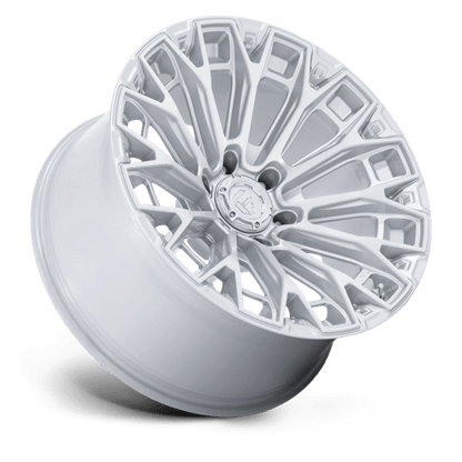 Fuel Offroad FC882 TRAX Gloss Silver W/ Machined Face 20x9 +1 8x180mm 124.2mm