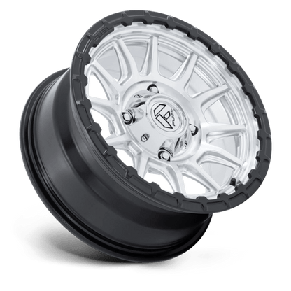 Fuel Offroad FV866 PISTON UTV Hyper Silver Mach-fc M-blk Lip 15x7 +10 5x114.3mm 72.6mm