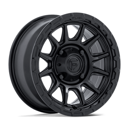 Fuel Offroad FV866 PISTON UTV Matte Black W/ Gloss Black Lip 15x7 +38 4x137mm 96mm