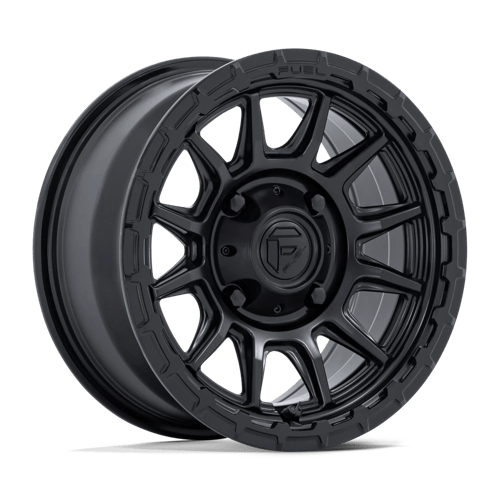 Fuel Offroad FV866 PISTON UTV Matte Black W/ Gloss Black Lip 15x7 +10 4x137mm 96mm