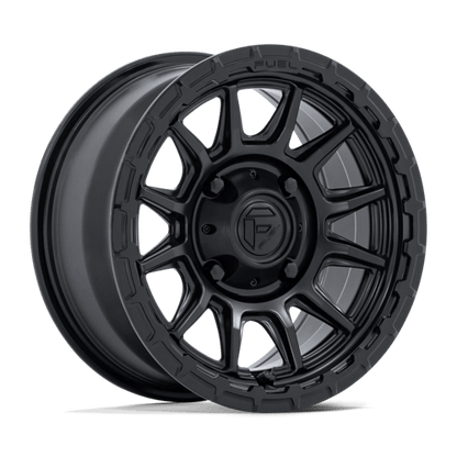 Fuel Offroad FV866 PISTON UTV Matte Black W/ Gloss Black Lip 15x7 +10 4x137mm 96mm