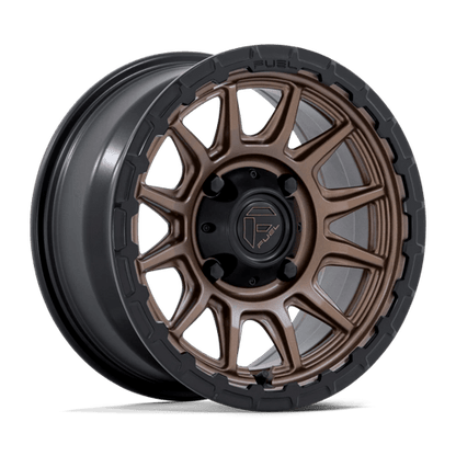 Fuel Offroad FV866 PISTON UTV Matte Bronze W Matte Black Lip 15x7 +10 4x110mm 79.4mm