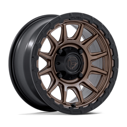 Fuel Offroad FV866 PISTON UTV Matte Bronze W Matte Black Lip 15x7 +38 4x137mm 96mm