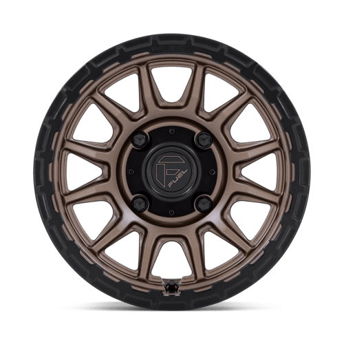 Fuel Offroad FV866 PISTON UTV Matte Bronze W Matte Black Lip 15x7 +38 5x114.3mm 72.6mm
