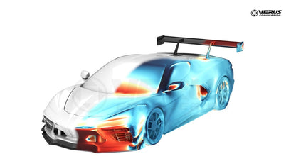 Verus - Front Splitter Endplates, WF Spec - Corvette Stingray (C8)