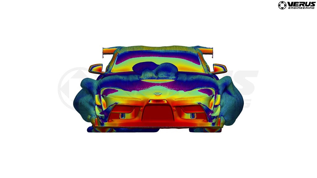 Verus - Front Splitter Endplates, High Downforce Splitter - Toyota Supra