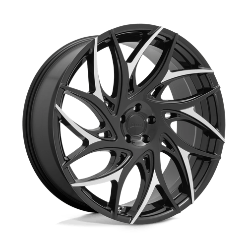 DUB S259 G.O.A.T. Gloss Black W/ Machined Spokes 22x9 +35 5x120mm 72.6mm