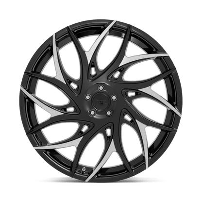 DUB S259 G.O.A.T. Gloss Black W/ Machined Spokes 26x10 +25 6x139.7mm 106.1mm