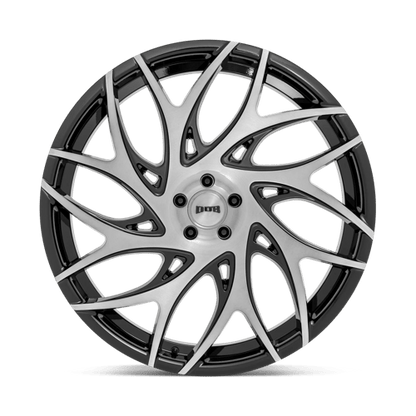 DUB S260 G.O.A.T. Brush Face Gblk Drk Tint Spoke 24x10 +25 6x139.7mm 106.1mm