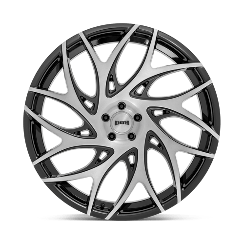 DUB S260 G.O.A.T. Brush Face Gblk Drk Tint Spoke 26x10 +15 5x115mm 71.5mm