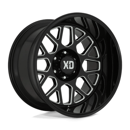 XD Series XD849 GRENADE II Gloss Black Milled 20x10 -18 6x135mm 87.1mm