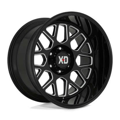 XD Series XD849 GRENADE II Gloss Black Milled 20x10 -18 6x139.7mm 106.1mm