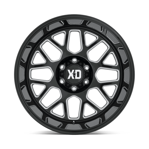 XD Series XD849 GRENADE II Gloss Black Milled 20x10 -18 6x135mm 87.1mm