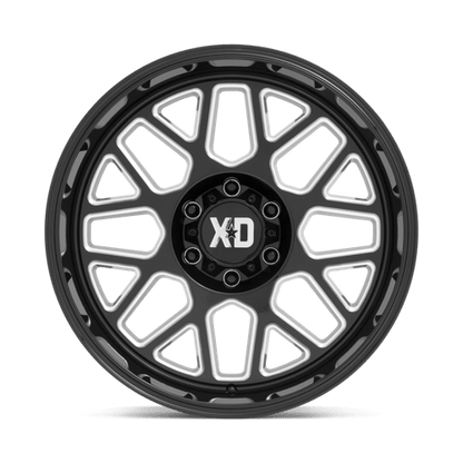 XD Series XD849 GRENADE II Gloss Black Milled 20x9 0 6x139.7mm 106.1mm