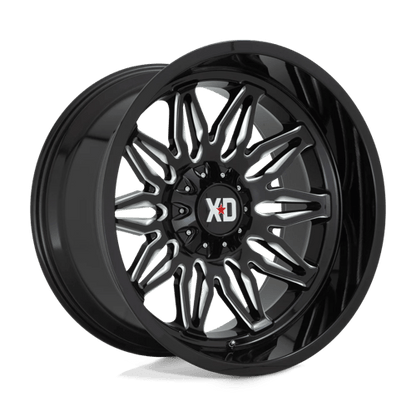 XD Series XD859 GUNNER Gloss Black Milled 22x10 -18 6x135|6x139.7mm 106.1mm